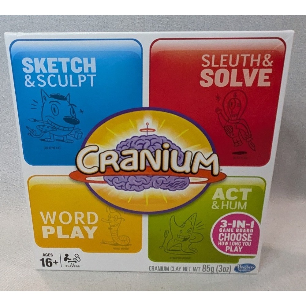 Hasbro Cranium Board Game Adult Unisex OS Multi Excellent 3-in-1 Game Board